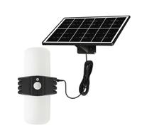 Bnnlqpsttg Lámparas solares al aire libre guardia 1000lm, seguridad solar, iluminación de granero calle, sensor de movimiento, LED impermeable, 3 modos, luces de inundación