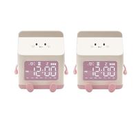 Bnnlqpsttg Leche de cartón Despertador Electrónico Estudiante Mini cuenta regresiva lindo reloj despertador dormitorio rosa