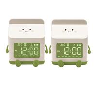 Bnnlqpsttg Leche de cartón Despertador Electrónico Estudiante Mini cuenta regresiva lindo reloj despertador dormitorio verde