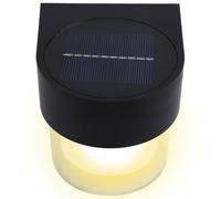 Bnnlqpsttg Luces de pared al aire libre solares impermeables para calle, jardín, balcón y pasillo - Luces de decoración en forma de troncos.