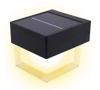 Bnnlqpsttg Luces de pared solares al aire libre impermeables luces de pared solares impermeables luces de calle porche jardín luces decorativas diseño paisaje cuadrado