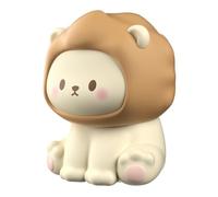 Bnnlqpsttg - Luz nocturna de León Kawaii recargable de silicona regulable, lámpara de noche, luz nocturna para dormitorio