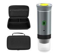 Bnnlqpsttg Máquina de Eléctrica Portátil con Bolsa de Viaje, Cafetera Portátil para Viajes, Máquina Auto-Calante para Coche C