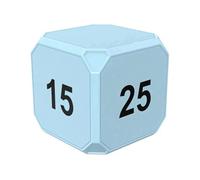 Bnnlqpsttg Mini temporizador digital azul abatible, pantalla LED, 4 tiempos predefinidos, modo doble, cuenta regresiva