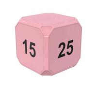 Bnnlqpsttg Mini Temporizador Digital Rosa Plegable Pantalla LED, 4 Tiempos Predefinidos, Modo Doble, Cuenta Regresiva