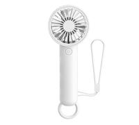 Bnnlqpsttg Mini Ventilador Portátil Potente Ventilador Portátil Ventilador Recargable USB para Viaje Interior Exterior Blanco