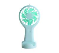 Bnnlqpsttg Mini Ventilador Portátil Verde Ventilador Recargable USB para Oficina Dormitorio Estudiante Regalo Larga Resistencia