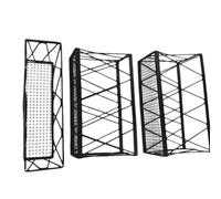 Bnnlqpsttg Paquete de 3 organizadores para gabinetes, organizador de gabinetes de cocina, organizador de despensa en la puerta, organizador de cubierta de pared