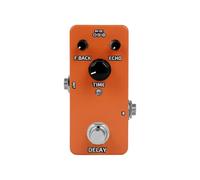 Bnnlqpsttg Pedal de efecto de reverbe para guitarra, compresor de guitarra, refuerzo de efectos, alimentación portátil, accesorios de guitarra, retardo