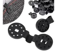 Bnnlqpsttg - Pinzas de lona con cerradura, clips de plástico para red de parasol, no hay necesidad de preocuparse por caer debido al fuerte viento B