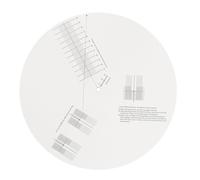 Bnnlqpsttg - Placa de calibración de vinilo LP antideslizante para ajustar la distancia y el ángulo del Protractor para Tocadiscos