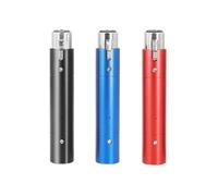 Bnnlqpsttg Preamplificador de Micrófono Dinámico Preamplificador de Micrófono Portátil Ganancia de Reducción de Ruido Preamplificador de Micrófono para Concierto Rojo, Azul y Negro