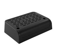 Bnnlqpsttg - Rampa para bandeja de basura para gatos con función de filtro, bandeja para gatos autolimpiante de doble capa con almacenamiento, color negro