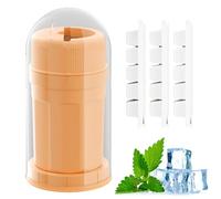 Bnnlqpsttg Rejilla de Hielo Rotativo Molde Bloque de Hielo Taza de Fabricación Caja de Hielo Hogar Máquina de Hielo Material Libre de Peligro para Alimentos sin Alimentos, Naranja