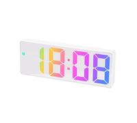 Bnnlqpsttg Reloj electrónico LED de gran carácter, reloj despertador de noche, color
