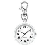 Bnnlqpsttg Relojes de bolsillo de cuarzo para enfermeras con hebilla de llave, reloj digital con clip unisex para enfermeras y médicos, + , y