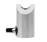 Bnnlqpsttg Soporte de platillo, soporte de brazo de fijación para instrumento musical, conector para batería, soporte plateado, abrazadera de fijación.