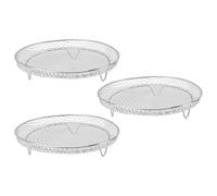 Bnnlqpsttg - Soporte para freidora, soporte para freidora, rejilla apilable multifuncional, para freidoras de 8 pulgadas, cocina