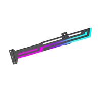 Bnnlqpsttg Soporte para tarjetas gráficas ARGB 5V 3PIN ajustable ARGB Aura Sync soporte de tarjeta gráfica VGA negro
