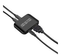 Bnnlqpsttg Splitter MST Hub 4K60TYPE-C a -Compatible +Tipo-C Soporte PD Fuente de alimentación - Splitter MST/PD