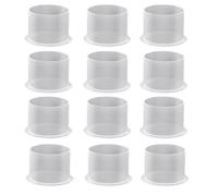 Bnnlqpsttg Tapones de tinta de tatuaje 1000 unidades, tapones de tinta de tamaño mediano, vasos desechables de tinta de tatuaje con base, tapones de tatuaje de plástico transparente de 14 mm