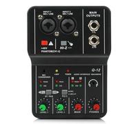 Bnnlqpsttg - Tarjeta de sonido profesional de mezcla de audio con monitor, guitarra eléctrica, grabación en para estudio, canto, ordenador, PC