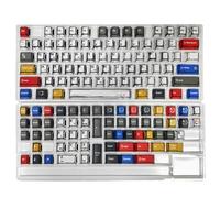 Bnnlqpsttg Teclas de Teclado Comic Estilo Colorido y Variado Decoración de Teclas de Máquina 136 Piezas