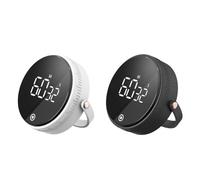 Bnnlqpsttg Temporizador de cocina, temporizador digital LED, cuenta regresiva manual, reloj despertador, temporizador electrónico giratorio magnético