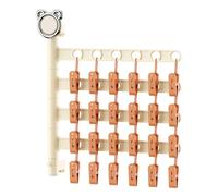 Bnnlqpsttg Tendedero Multifuncional Calcetines Ropa Interior Almacenamiento Multi-Clips Pared Artefacto Balcón Soporte Plegable A