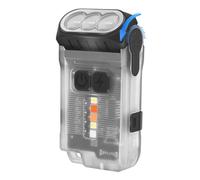 Bnnlqpsttg V15 LED pequeña linterna potente, 10 modos mini linterna linterna portátil recargable ()