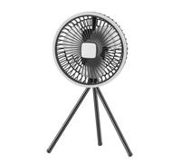 Bnnlqpsttg Ventilador de Camping 10000 MAH Recargable de Escritorio con Circulación de Aire Portátil, Ventilador Eléctrico de Techo Sin Trípode Eléctrico Gris