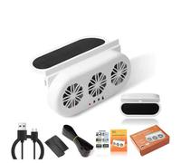 Bnnlqpsttg Ventilador De Escape De La Ventana Del Coche De Energía Solar Para Coche, Ventilador De Refrigeración De Verano Interior Del Coche, Ahorro De Energía, .