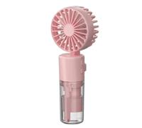 Bnnlqpsttg Ventilador Mini Portátil con Humidificador Recargable por USB y Niebla Refrescante, Ideal para Oficina y Dormitorio Estudiante, Compacto y Portátil.