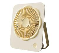 Bnnlqpsttg Ventilador Personal Plegable Mano Silenciador Inclinado 180° Mini Ventilador de Escritorio Amarillo