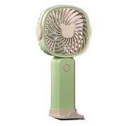 Bnnlqpsttg Ventilador portátil al aire libre ventilador portátil 3 velocidades recargable 400 mAh batería ventilador multifunción soporte de teléfono al aire libre B