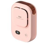 Bnnlqpsttg Ventilador portátil con pinza de tamaño, ventilador de cinturón portátil, ventilador de cuerpo recargable alimentado por batería de 2000 mAh para trabajos al aire libre, senderismo a granja