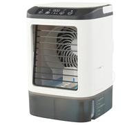 Bnnlqpsttg Ventilador portátil de oficina, atomización ultrasónica de doble pulverización, refrigerador de aire silencioso de 3 velocidades, luz nocturna eléctrica para