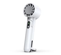 Bnnlqpsttg Ventilador portátil plegable de mano portátil para colgar con ventilador portátil silencioso de 5 velocidades para el interior