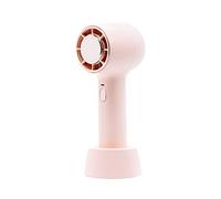 Bnnlqpsttg Ventilador Portátil USB de Refrigeración Ventilador Eléctrico Ventiladores de Escritorio de Escritorio Ventilador Multifuncional 2200MAh-Rosa