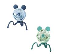 Bnnlqpsttg Ventilador Pulpo para Cochecito Trípode Alicates Ventilador de Cochecito Carro Eléctrico Portátil Ventilador Silenciador Camping Ventilador de Refrigeración Portátil B