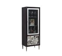 BNNP Gabinete de Bar de Vinos Industrial Gabinete for vinos, Mueble Auxiliar for Comedor, Mueble Auxiliar for TV en Sala de Estar, Mueble de Almacenamiento de Pared for Comedor, Vitrina Alta