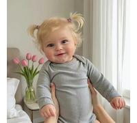 BNNPUU Muñeca Bebé Reborn Niña 48 cm Realista, Cuerpo Completo de Silicona Vinilo, Biberón, Chupete y Certificado de Nacimiento