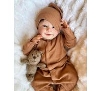 BNNPUU Muñecas reborn realistas de 19 pulgadas muñecas de bebé realistas lindas recién nacidas vinilo suave recién nacido vida real con dulce sonrisa muñeca bebé ojos abiertos