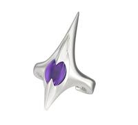 Bnojjellol Anillos punk para estilos alternativos con diseño de picos irregulares y construcción de aleación resistente para picos de larga duración, forma única, aleación ajustable, color oscuro