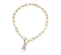 Bnojjellol Collar de acrílico contemporáneo con forma de lágrima, cómodo accesorio de cadena de clavícula, regalo de cumpleaños o vacaciones, collar diario, One Size, como se describe, como se