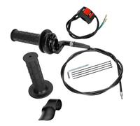 Bnojjellol Conjunto ergonómico de cable del acelerador para vehículo con montaje de acelerador combinado e interruptores de corte, sistemas ergonómicos de control del acelerador de motocicleta