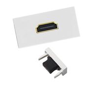 Bnojjellol Módulo multimedia HDTV hembra a hembra, fácil instalación para tomas de tierra, placas de pared, soporte de fácil instalación, accesorio de conector HDTV
