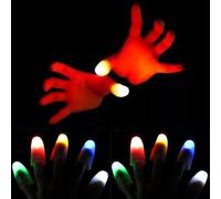 BNOYONERAS Luces Mágicas de Pulgar Luz LED de Dedo Dedos de Pulgar Falso Dedos Mágicos Luces Luminosas para Dedos Luces Falsas para Espectáculos de Magia, Fiestas, Vítores, 10 Piezas