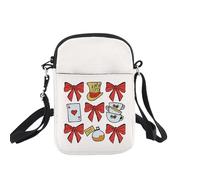 BNQL Alice - Bolso cruzado para fanáticos de cuento de hadas, regalo de sombrero de odio loco, regalos de fiesta de té de noche, bolsa de hombro para fiesta de té