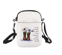 BNQL Bolsa cruzada de senderismo, regalos de camping para campistas, camping, al aire libre, regalos para amantes de todos los caminos que tomas en la vida al aire libre